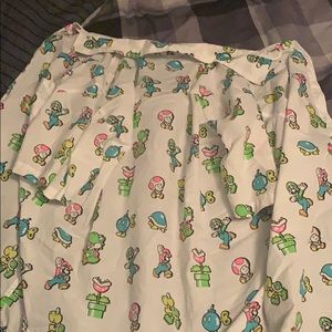 Button down Mario shirt